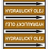 Značení potrubí, hydraulický olej